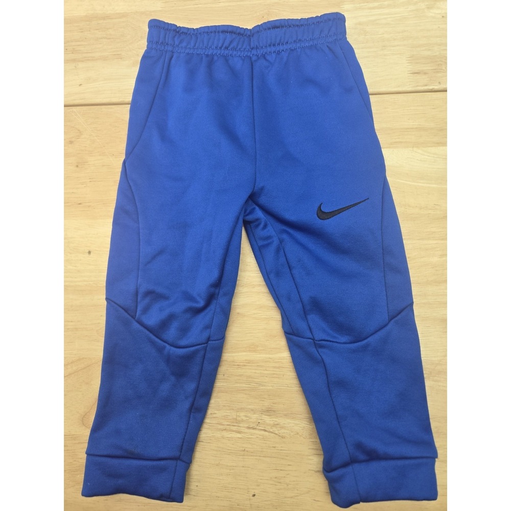 Nike Dri-Fit Toddler Therma Fleece Jogger Pants Blue 24M Athletic